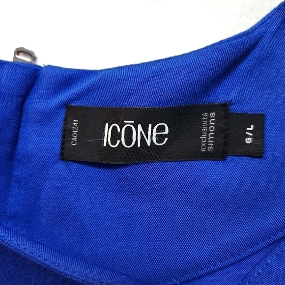 Icōne Royal Blue Ruffle Hem Mini Dress - Picture 6 of 8